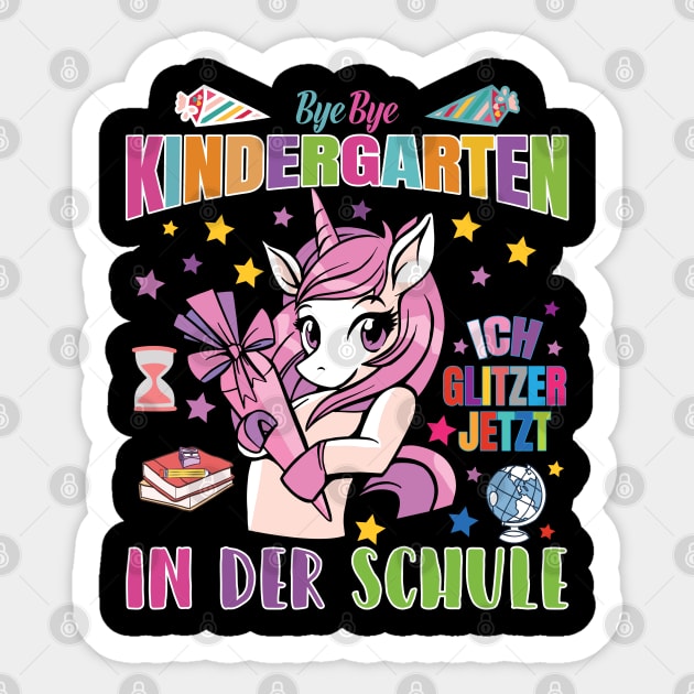 Einschulung Schulkind Einhorn Sticker by Lin-Eve